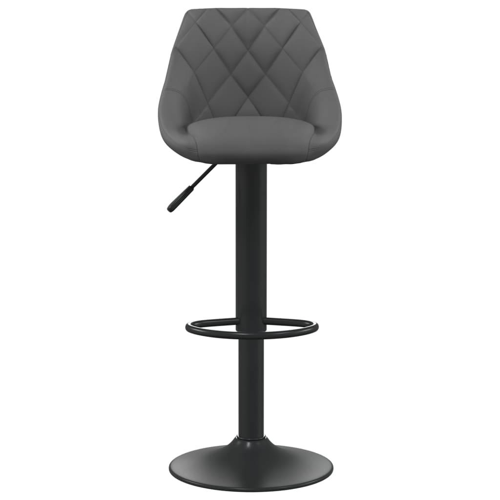 vidaXL Scaun de bar, gri închis, catifea vidaXL Scaun de bar, gri închis, catifea