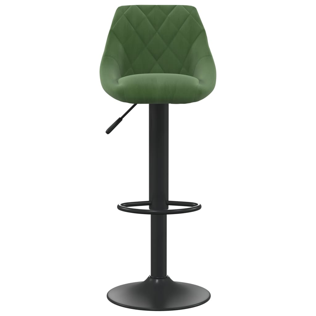 vidaXL Scaun de bar, verde închis, catifea vidaXL Scaun de bar, verde închis, catifea