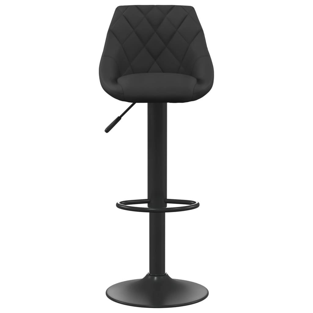 vidaXL Scaune de bar, 2 buc., negru, catifea vidaXL Scaune de bar, 2 buc., negru, catifea
