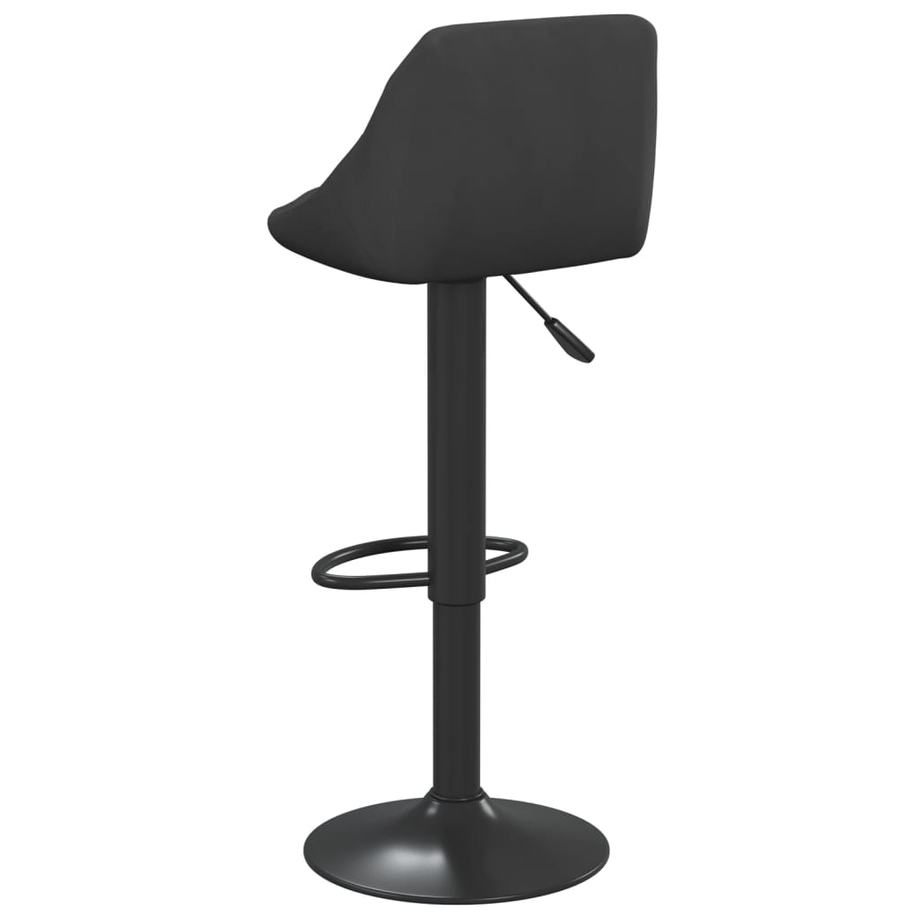 vidaXL Scaune de bar, 2 buc., negru, catifea vidaXL Scaune de bar, 2 buc., negru, catifea