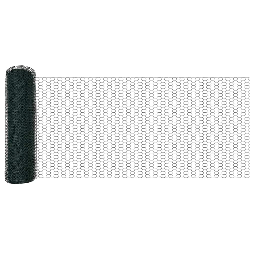 vidaXL Îngrădire cu stâlpi Verde 0.5 x 25 m otel acoperit cu PVC vidaXL Îngrădire cu stâlpi Verde 0.5 x 25 m otel acoperit cu PVC