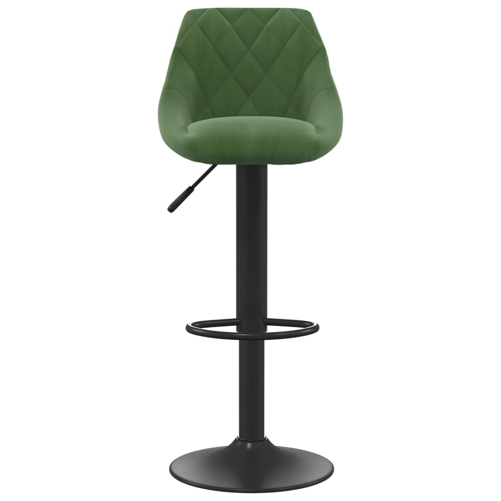 vidaXL Scaune de bar, 2 buc., verde închis, catifea vidaXL Scaune de bar, 2 buc., verde închis, catifea