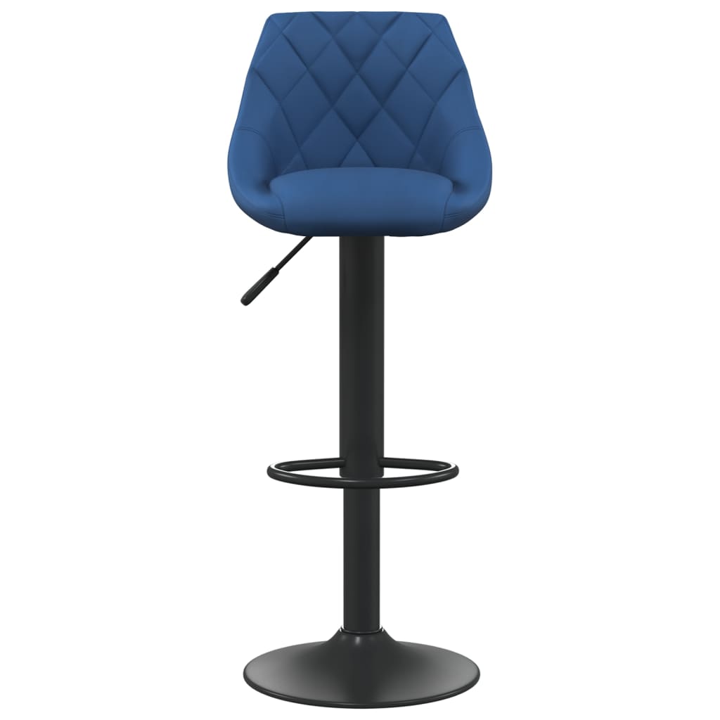 vidaXL Scaune de bar, 2 buc., albastru, catifea vidaXL Scaune de bar, 2 buc., albastru, catifea