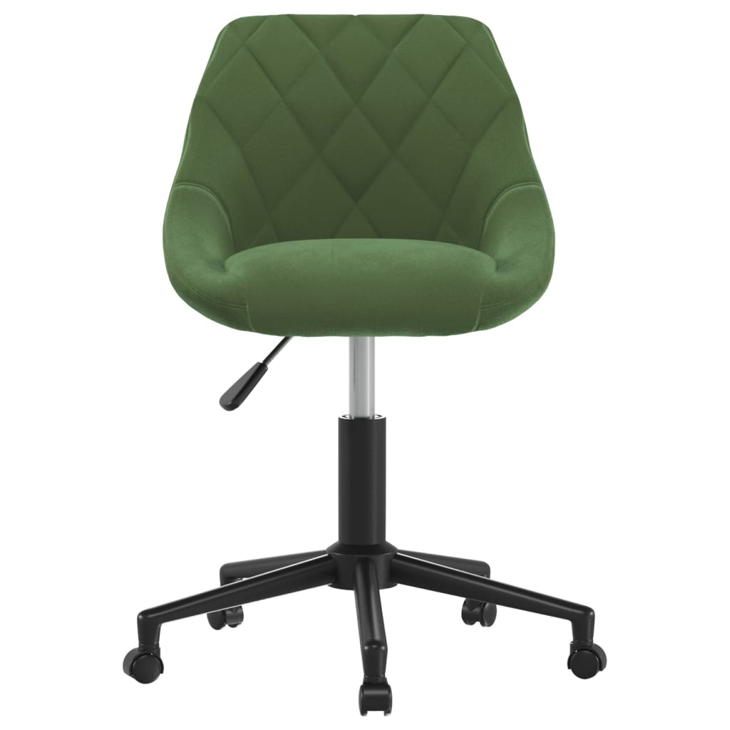 vidaXL Scaun de birou pivotant, verde închis, catifea vidaXL Scaun de birou pivotant, verde închis, catifea