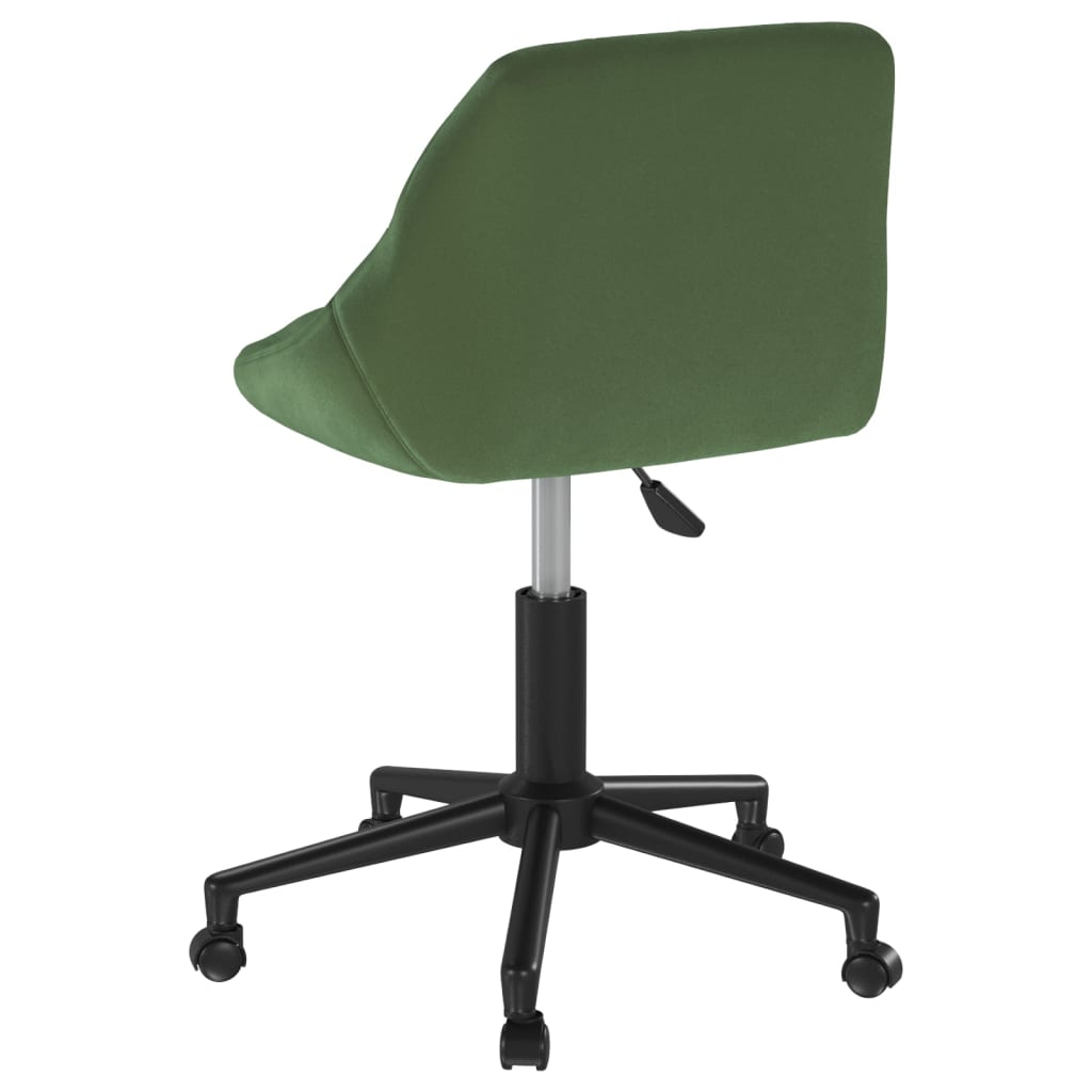 vidaXL Scaun de birou pivotant, verde închis, catifea vidaXL Scaun de birou pivotant, verde închis, catifea