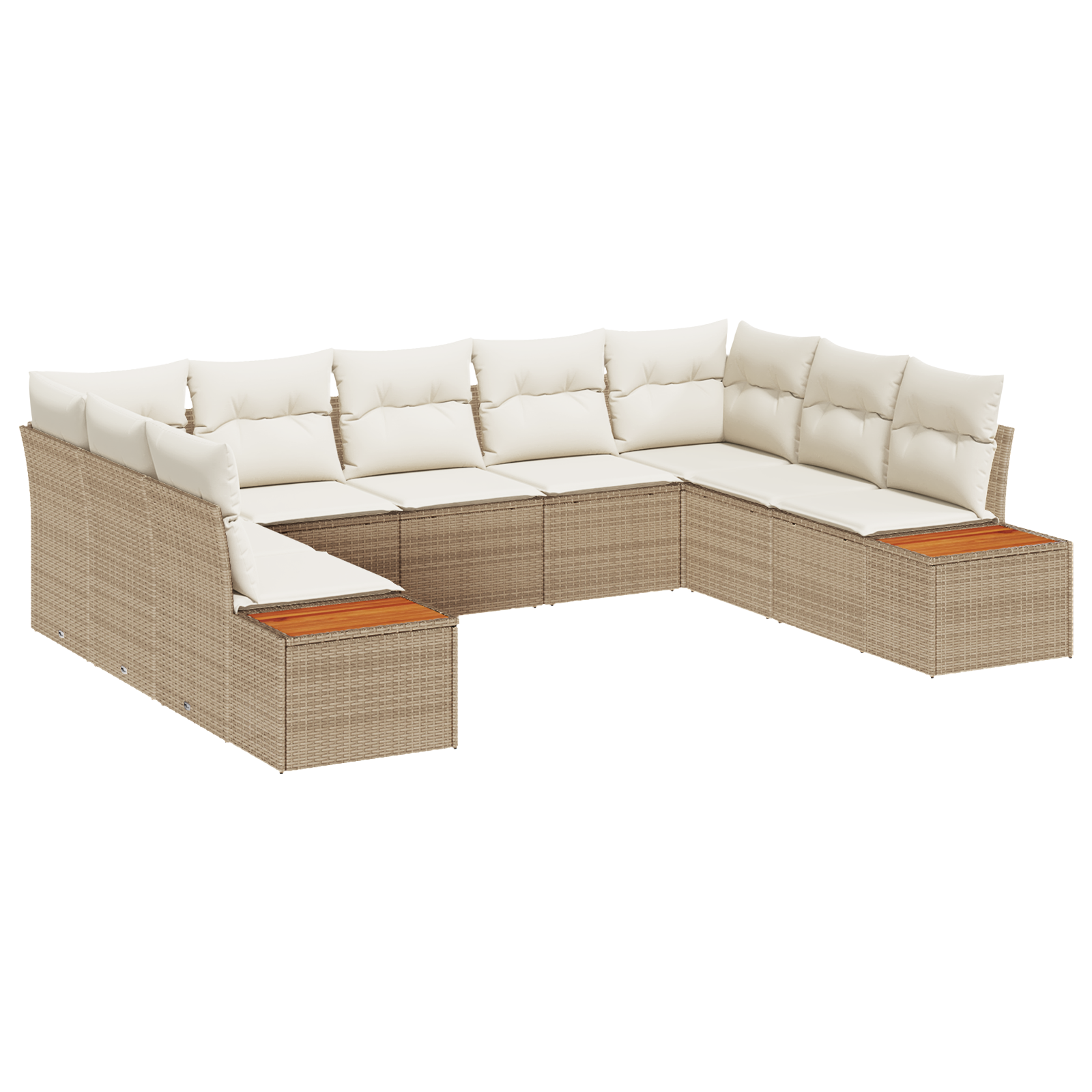 vidaXL Set de canapele pentru grădină cu pernă 5 pcs bej și crem vidaXL Set de canapele pentru grădină cu pernă 5 pcs bej și crem
