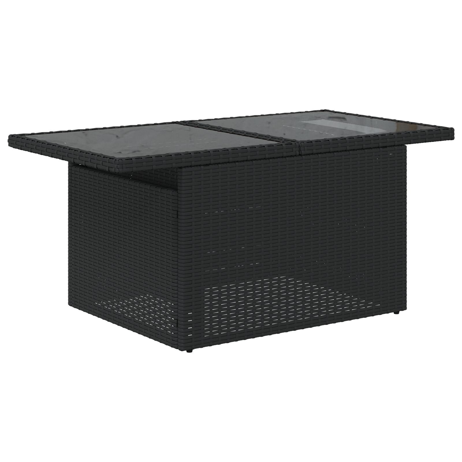 Set canapea de grădină vidaXL cu 5 piese și perne Negru Ratan Poliester Set canapea de grădină vidaXL cu 5 piese și perne Negru Ratan Poliester