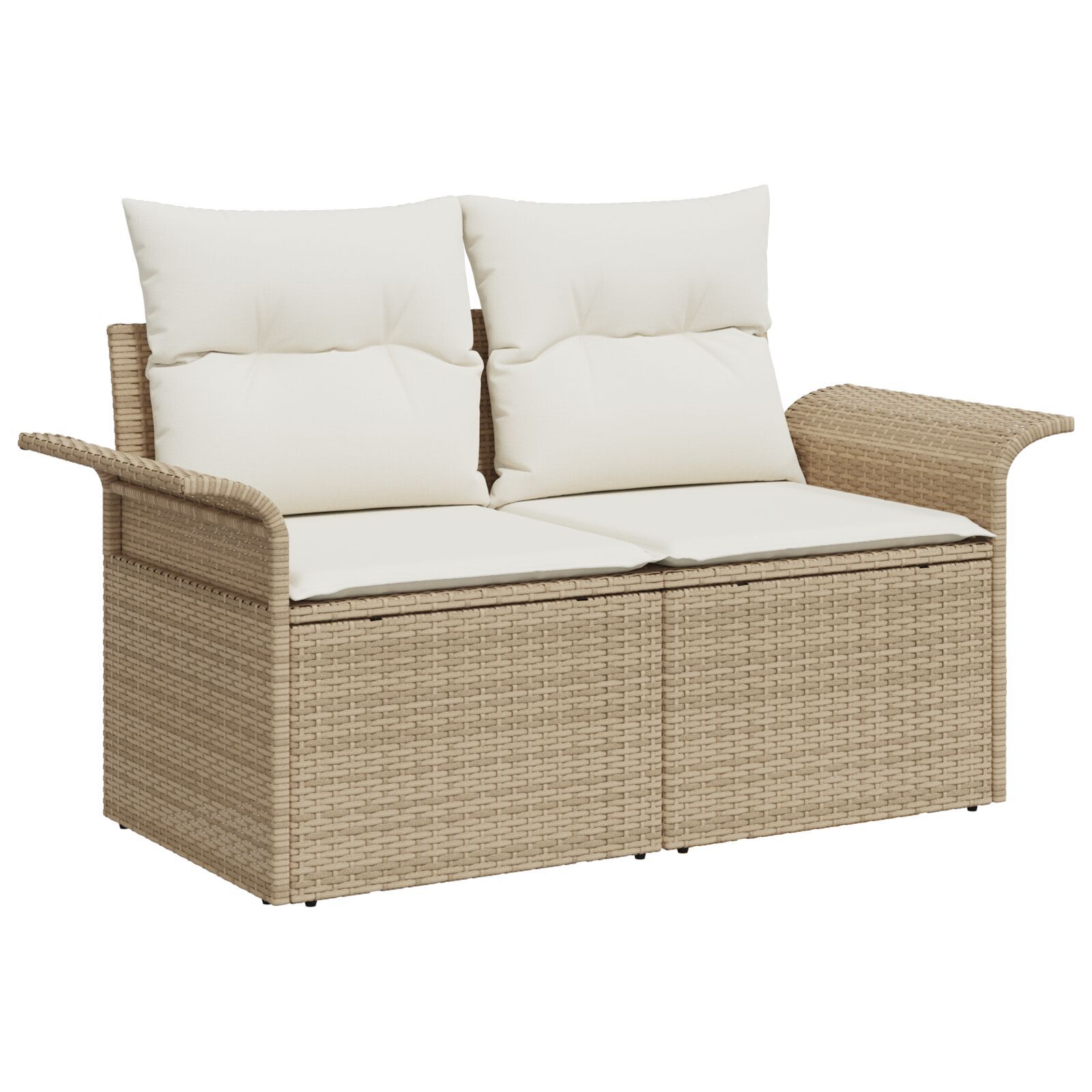vidaXL Set de canapele pentru grădină 10 pcs Bej 100 x 55 x 73 cm vidaXL Set de canapele pentru grădină 10 pcs Bej 100 x 55 x 73 cm