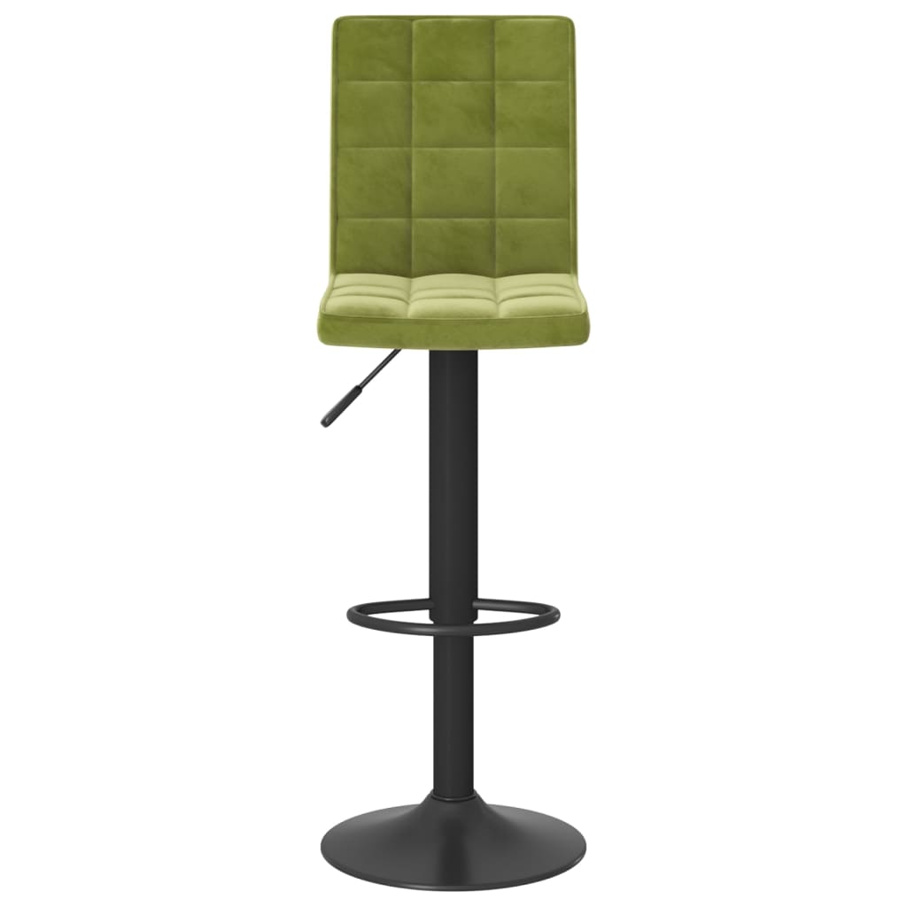 vidaXL Scaune de bar, 2 buc., verde deschis, catifea vidaXL Scaune de bar, 2 buc., verde deschis, catifea