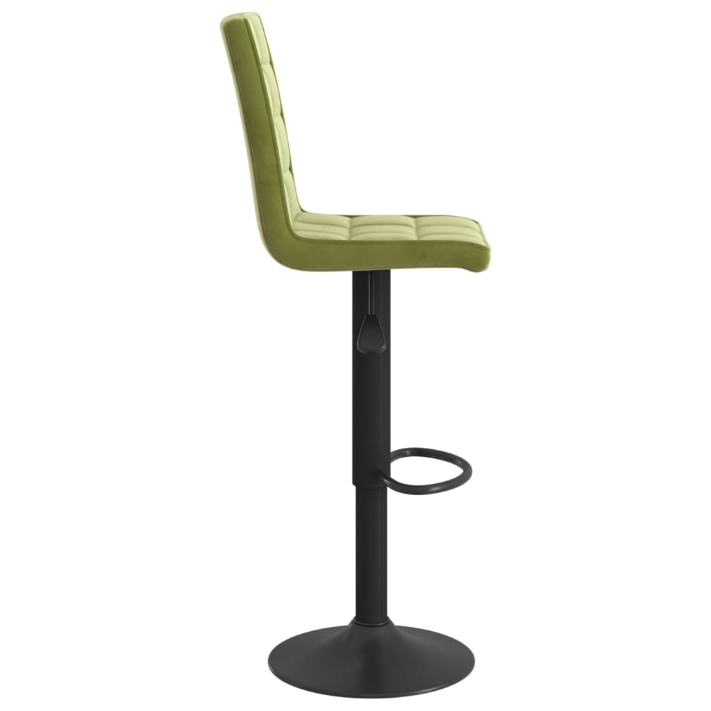 vidaXL Scaune de bar, 2 buc., verde deschis, catifea vidaXL Scaune de bar, 2 buc., verde deschis, catifea