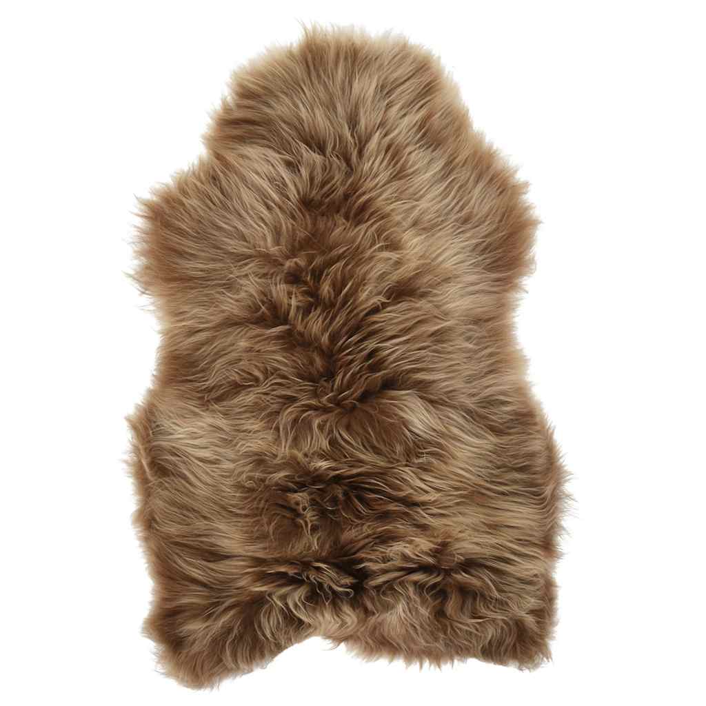 vidaXL Husă de scaun piele de oaie islandeză, maro, 70x110 cm vidaXL Husă de scaun piele de oaie islandeză, maro, 70x110 cm