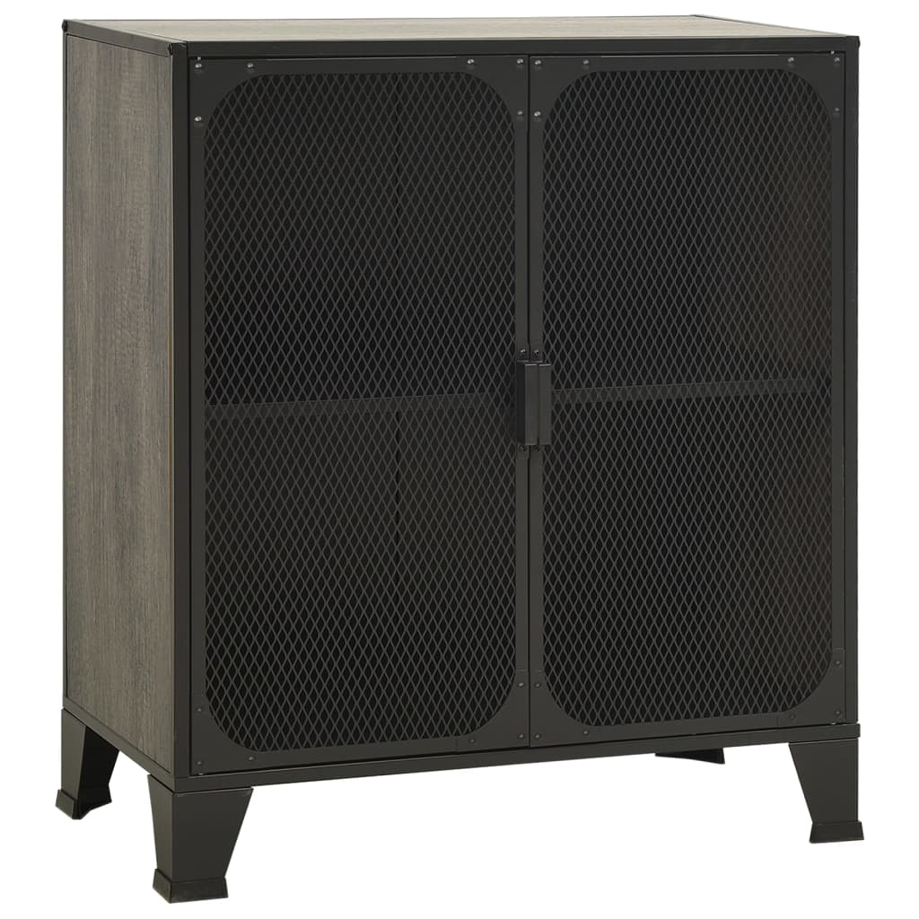vidaXL Dulap de depozitare,gri,72x36x82cm,metal și MDF vidaXL Dulap de depozitare,gri,72x36x82cm,metal și MDF