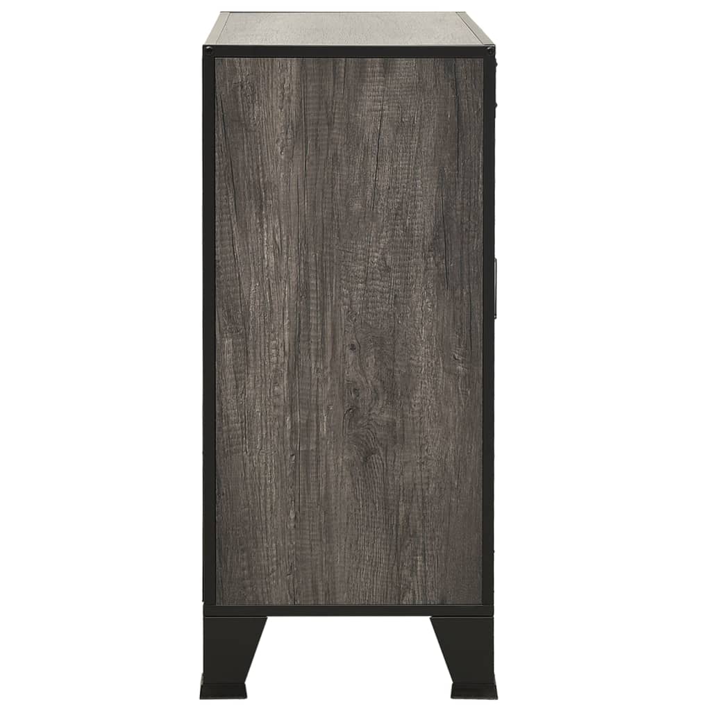 vidaXL Dulap de depozitare,gri,72x36x82cm,metal și MDF vidaXL Dulap de depozitare,gri,72x36x82cm,metal și MDF