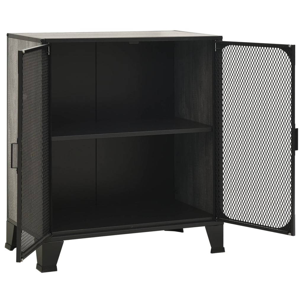 vidaXL Dulap de depozitare,gri,72x36x82cm,metal și MDF vidaXL Dulap de depozitare,gri,72x36x82cm,metal și MDF