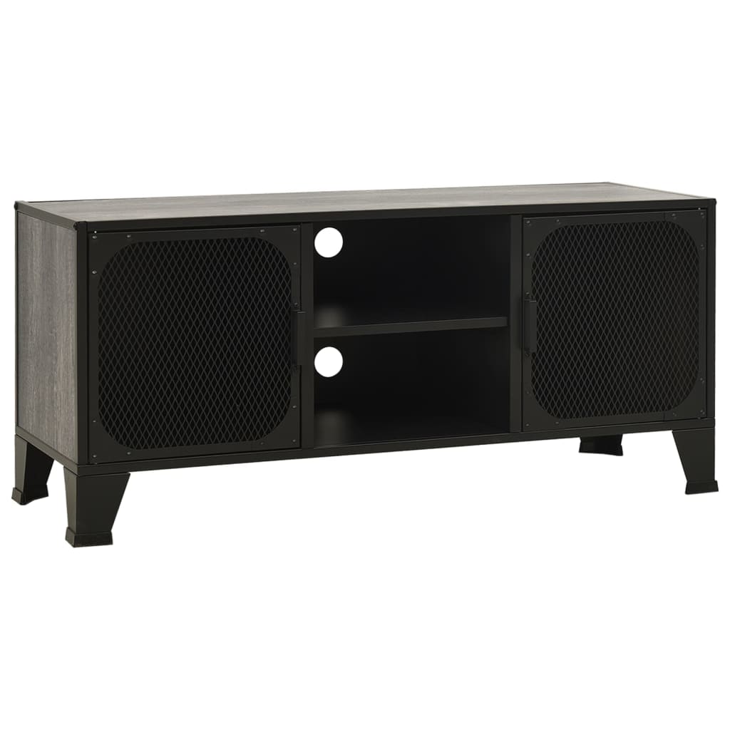 vidaXL Dulap TV ,gri,105x36x47 cm,metal și MDF