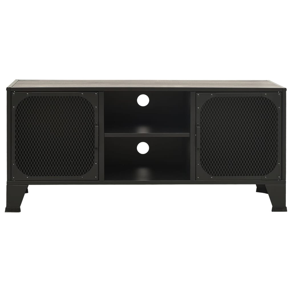 vidaXL Dulap TV ,gri,105x36x47 cm,metal și MDF