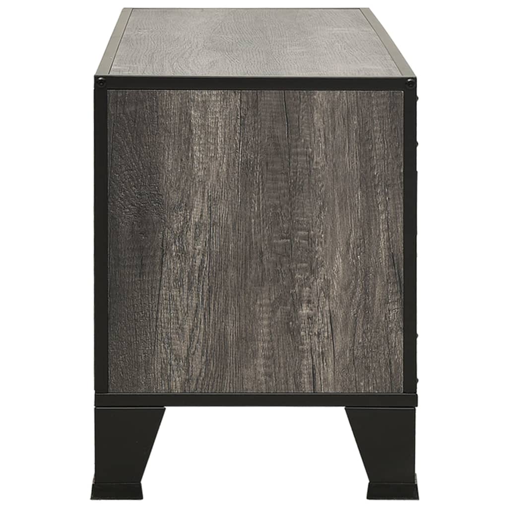 vidaXL Dulap TV ,gri,105x36x47 cm,metal și MDF