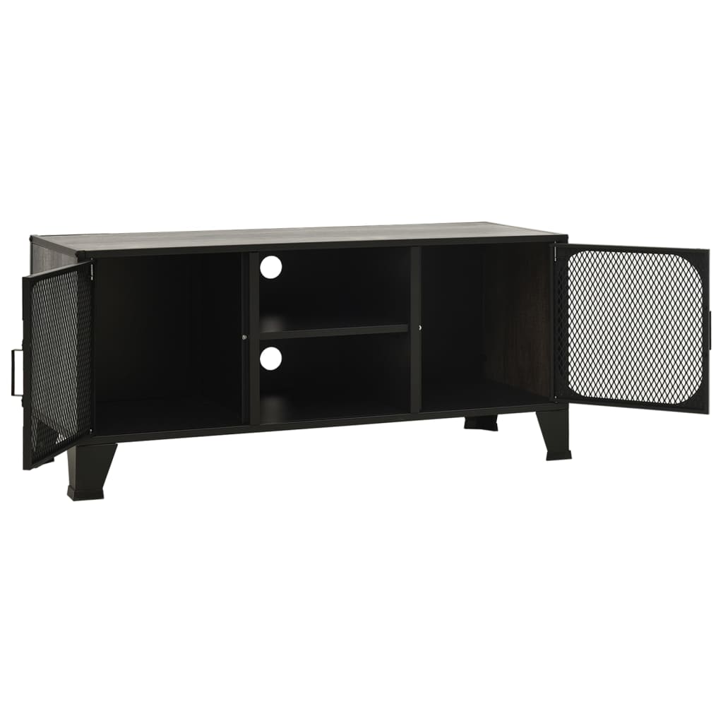 vidaXL Dulap TV ,gri,105x36x47 cm,metal și MDF