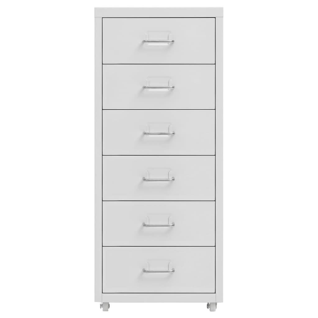 vidaXL Fișet mobil, gri, 28x41x69 cm, metal vidaXL Fișet mobil, gri, 28x41x69 cm, metal