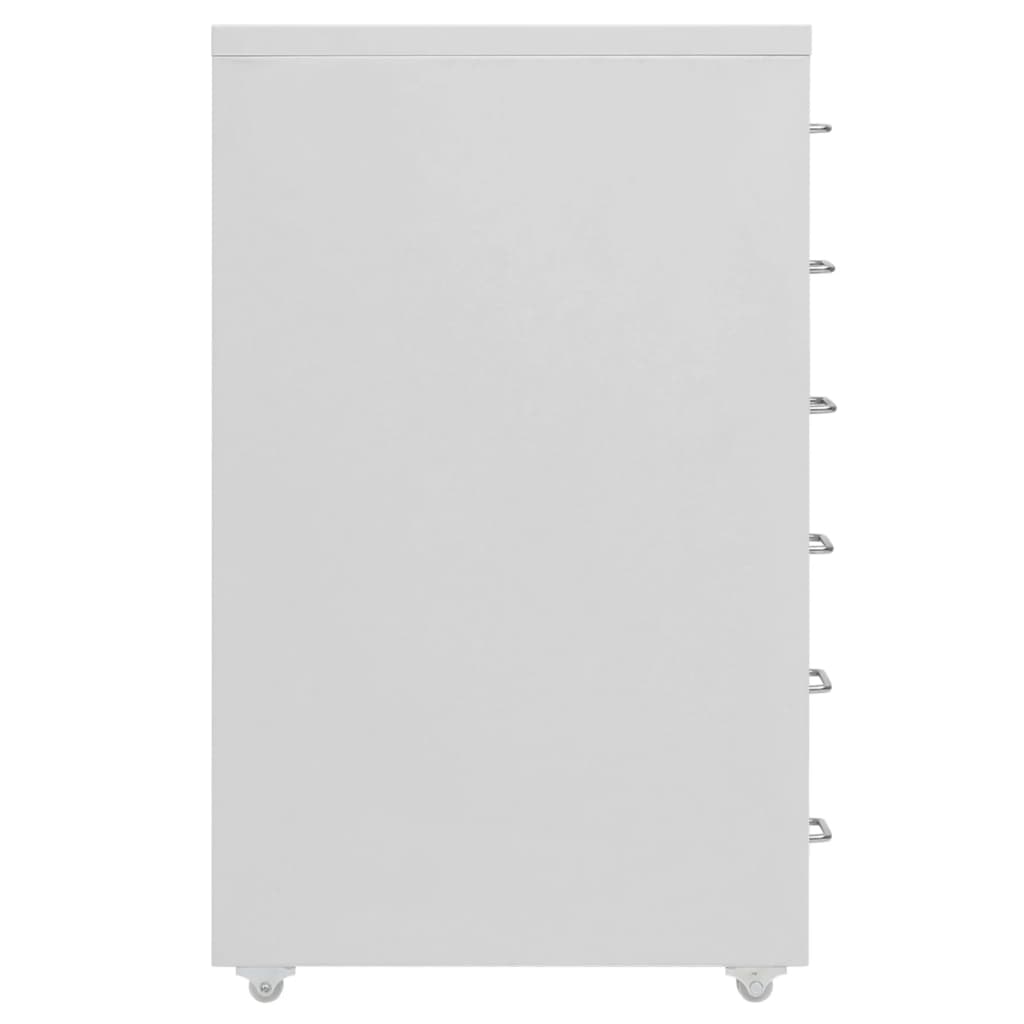 vidaXL Fișet mobil, gri, 28x41x69 cm, metal vidaXL Fișet mobil, gri, 28x41x69 cm, metal