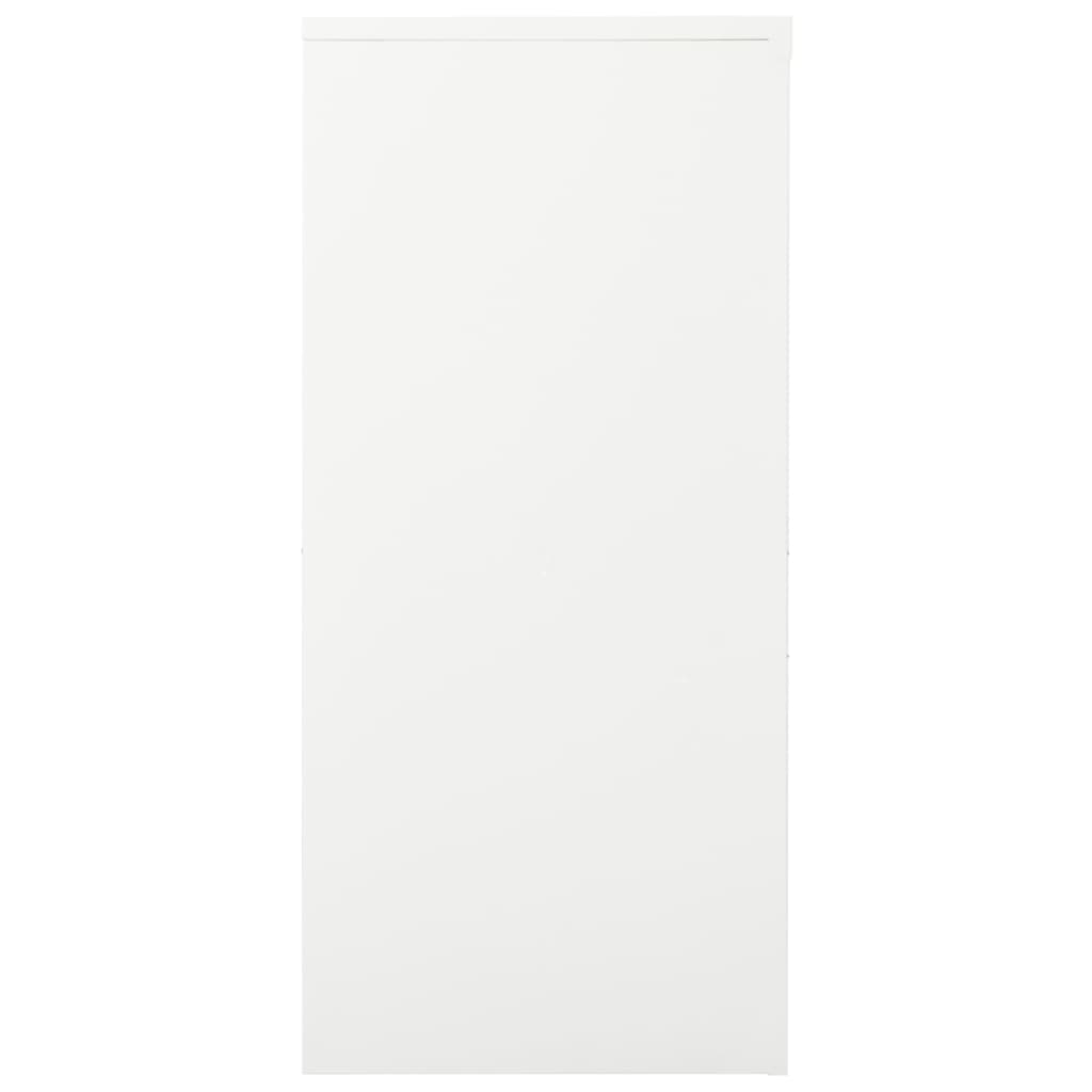 vidaXL Dulap cu ușă glisantă, alb, 90x40x90 cm, oțel