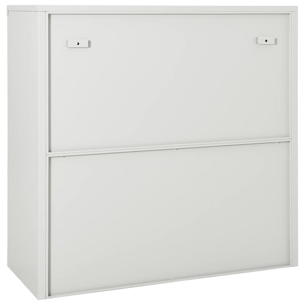 vidaXL Dulap cu ușă glisantă, gri deschis, 90x40x90 cm, oțel vidaXL Dulap cu ușă glisantă, gri deschis, 90x40x90 cm, oțel