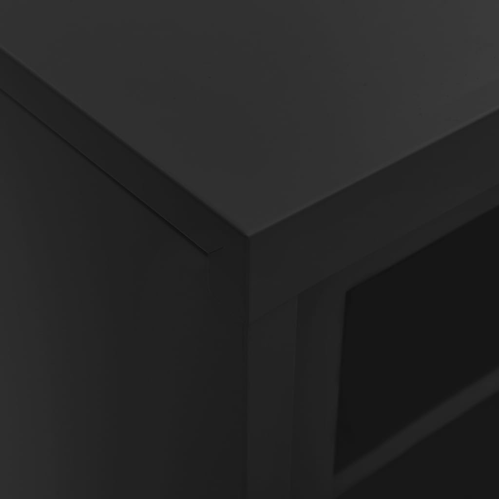 vidaXL Dulap cu ușă glisantă, antracit, 90x40x90 cm, oțel