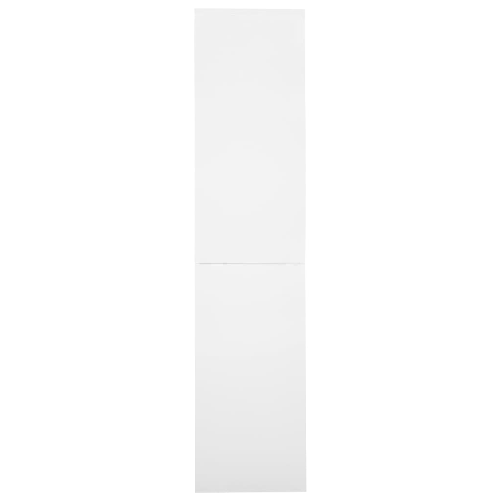 vidaXL Dulap de birou cu ușă glisantă, alb, 90x40x180 cm, oțel vidaXL Dulap de birou cu ușă glisantă, alb, 90x40x180 cm, oțel