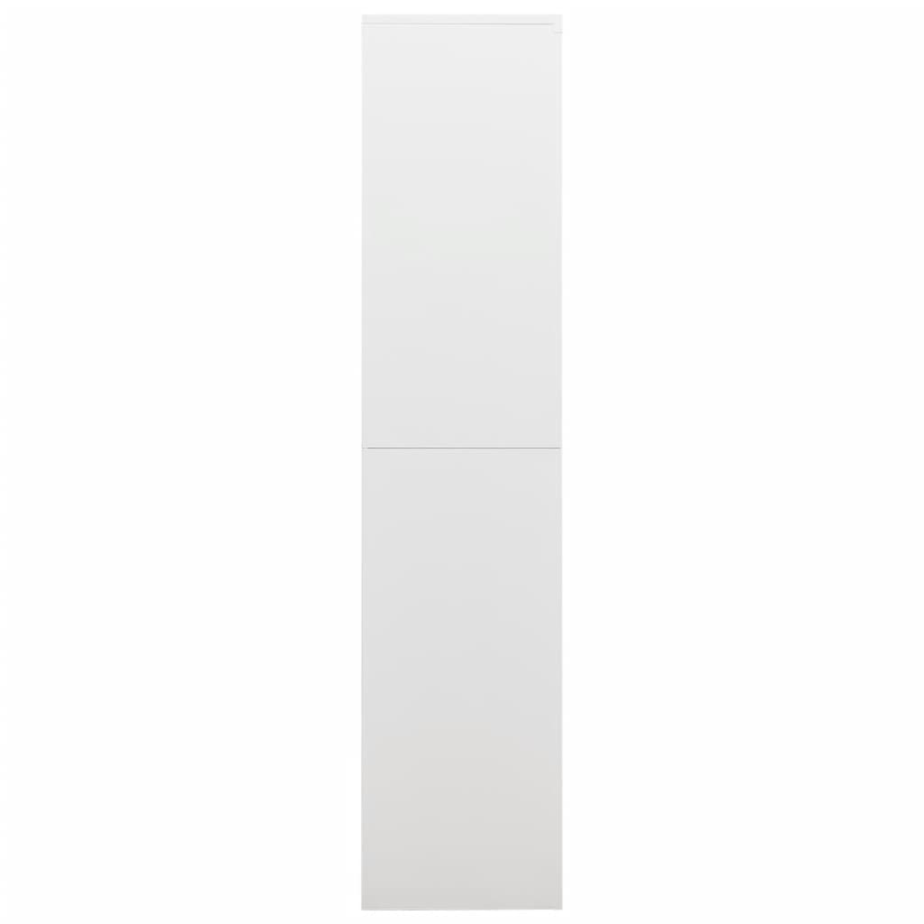 vidaXL Fișet, alb, 90x40x180 cm, oțel