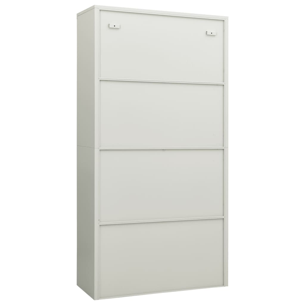vidaXL Fișet, gri deschis, 90x40x180 cm, oțel vidaXL Fișet, gri deschis, 90x40x180 cm, oțel