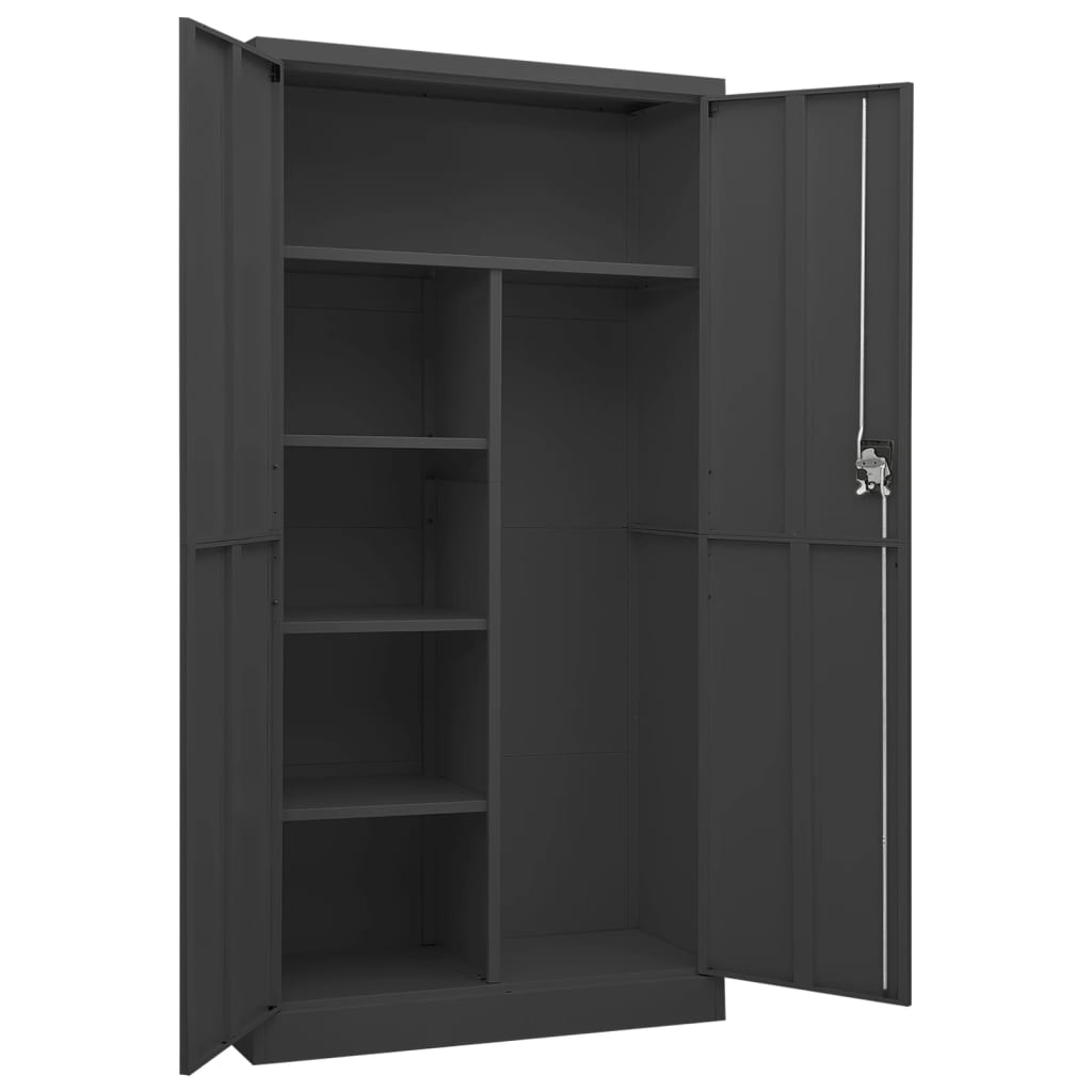 vidaXL Fișet, antracit, 90x40x180 cm, oțel vidaXL Fișet, antracit, 90x40x180 cm, oțel