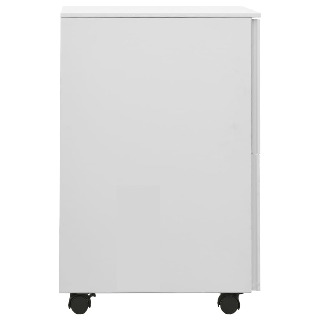 vidaXL Dulap dosare mobil, gri deschis, 39x45x67 cm, oțel