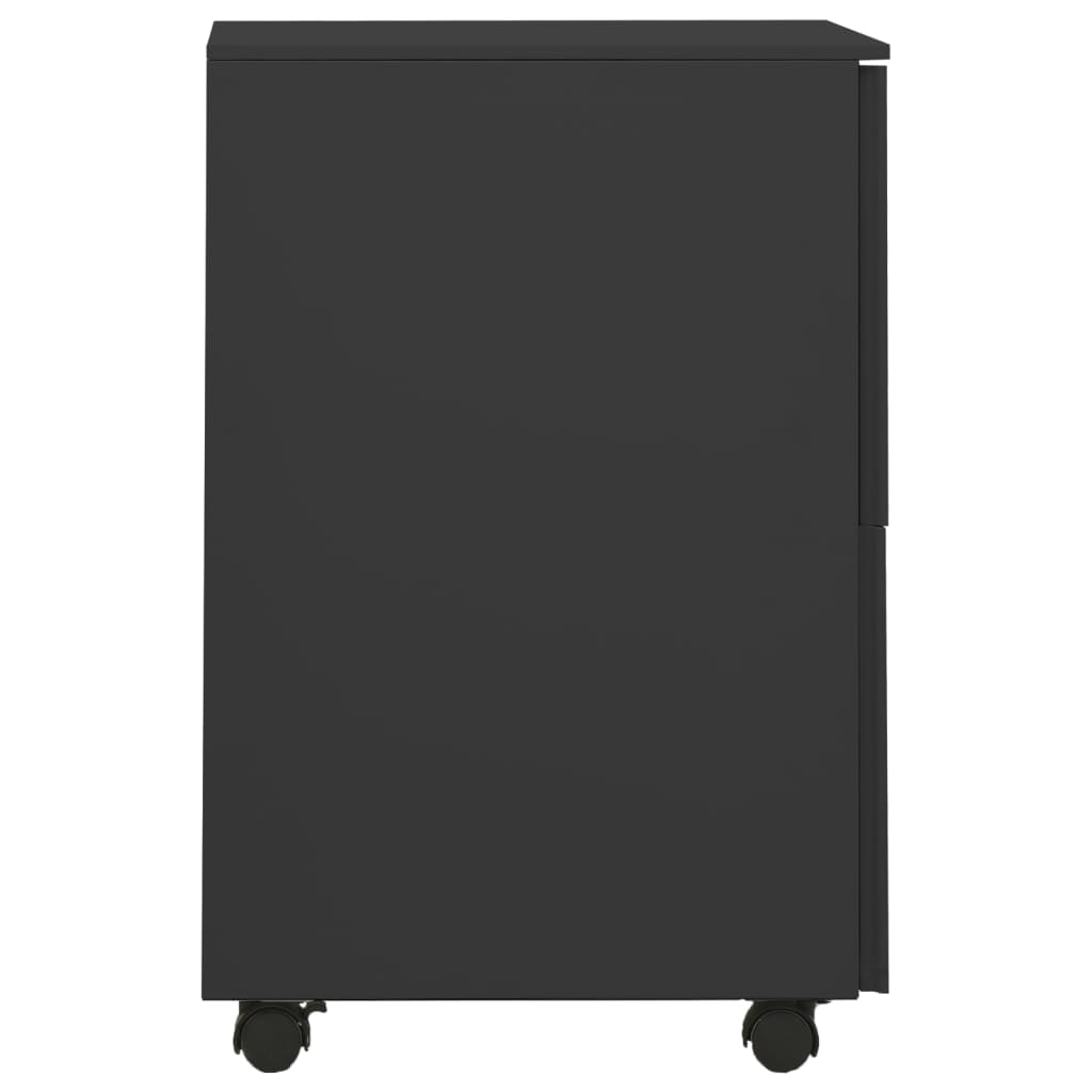 vidaXL Dulap dosare mobil, antracit, 39x45x67 cm, oțel