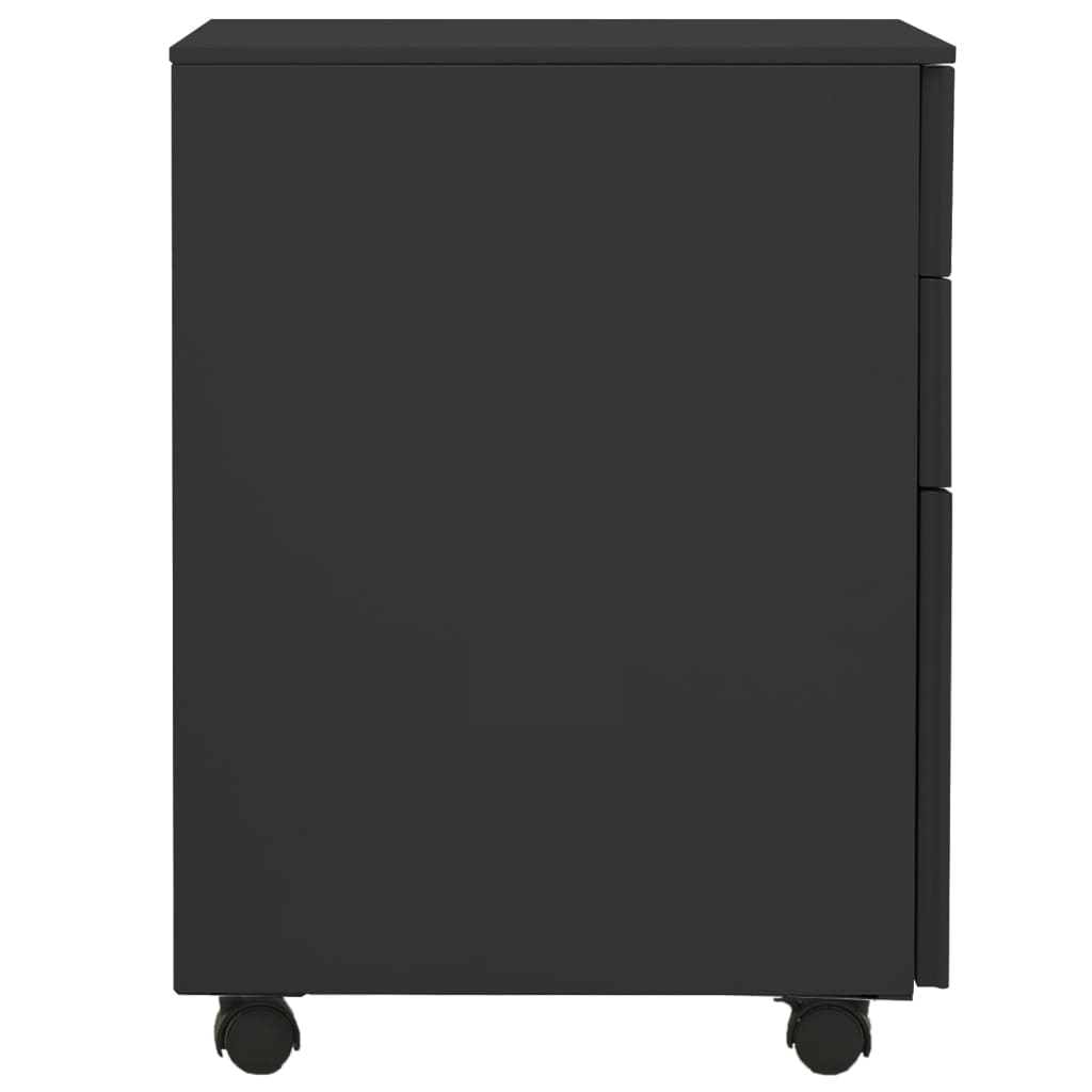 vidaXL Dulap dosare mobil, antracit, 39x45x60 cm, oțel vidaXL Dulap dosare mobil, antracit, 39x45x60 cm, oțel