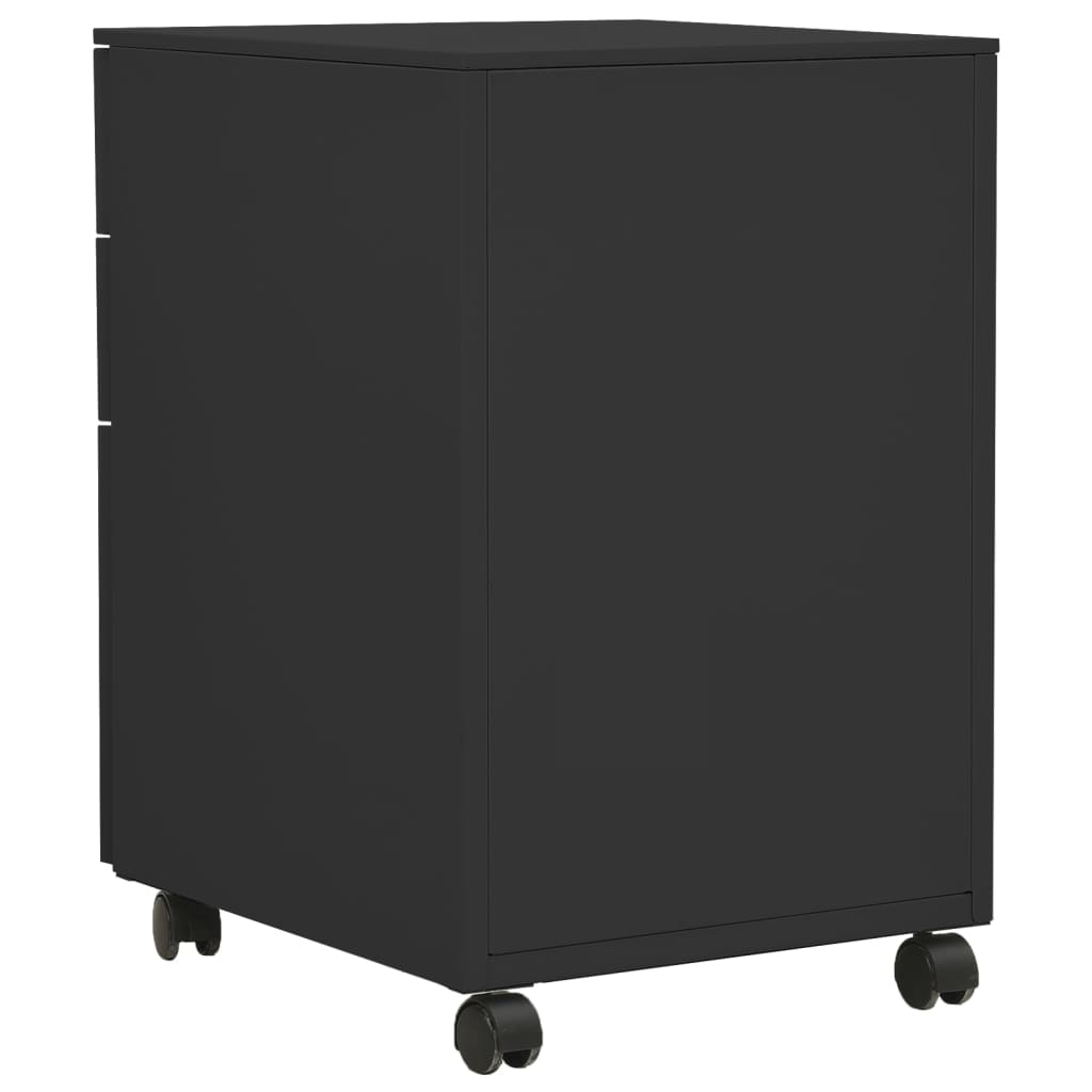 vidaXL Dulap dosare mobil, antracit, 39x45x60 cm, oțel vidaXL Dulap dosare mobil, antracit, 39x45x60 cm, oțel
