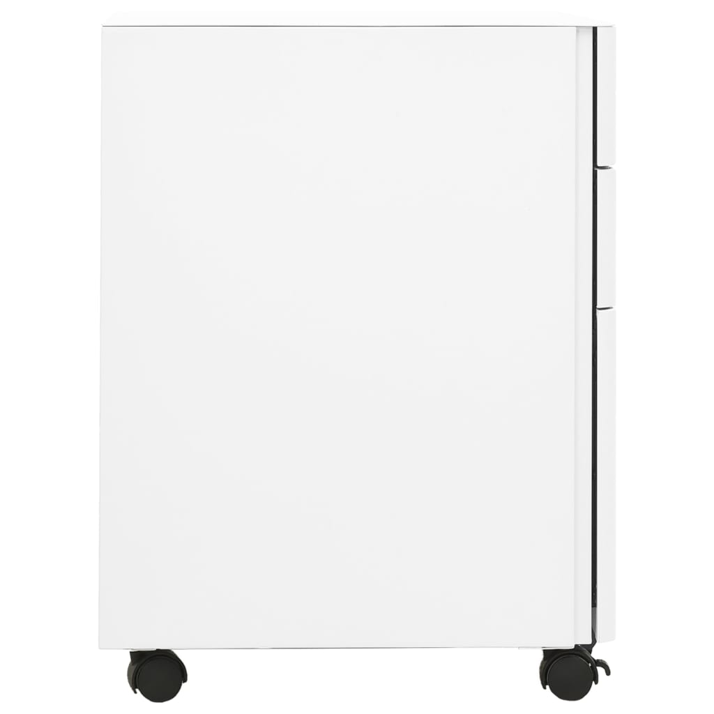 vidaXL Dulap dosare mobil, alb, 30x45x59 cm, oțel vidaXL Dulap dosare mobil, alb, 30x45x59 cm, oțel