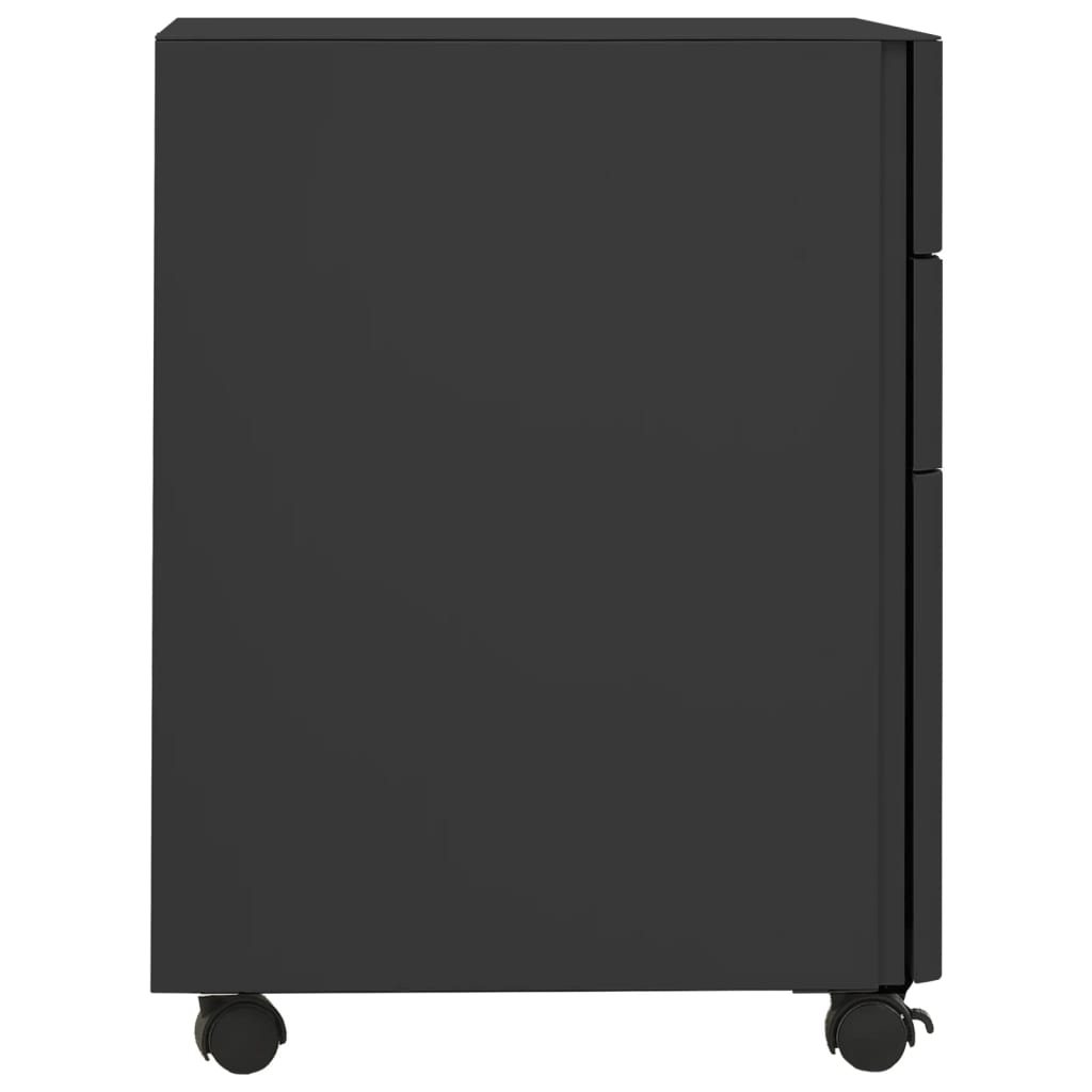 vidaXL Dulap dosare mobil, antracit, 30x45x59 cm, oțel vidaXL Dulap dosare mobil, antracit, 30x45x59 cm, oțel