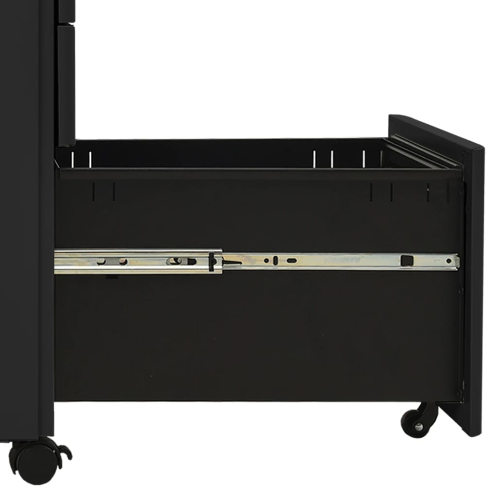 vidaXL Dulap dosare mobil, antracit, 30x45x59 cm, oțel vidaXL Dulap dosare mobil, antracit, 30x45x59 cm, oțel