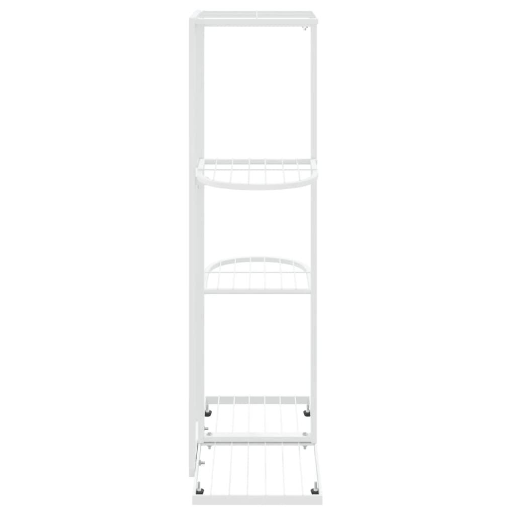 vidaXL Suport pentru flori cu 4 nivele, alb, 43x22x76 cm, metal vidaXL Suport pentru flori cu 4 nivele, alb, 43x22x76 cm, metal