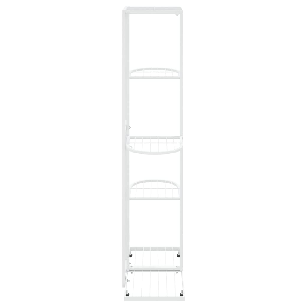 vidaXL Suport pentru flori cu 5 niveluri, alb, 43x22x98 cm, metal vidaXL Suport pentru flori cu 5 niveluri, alb, 43x22x98 cm, metal