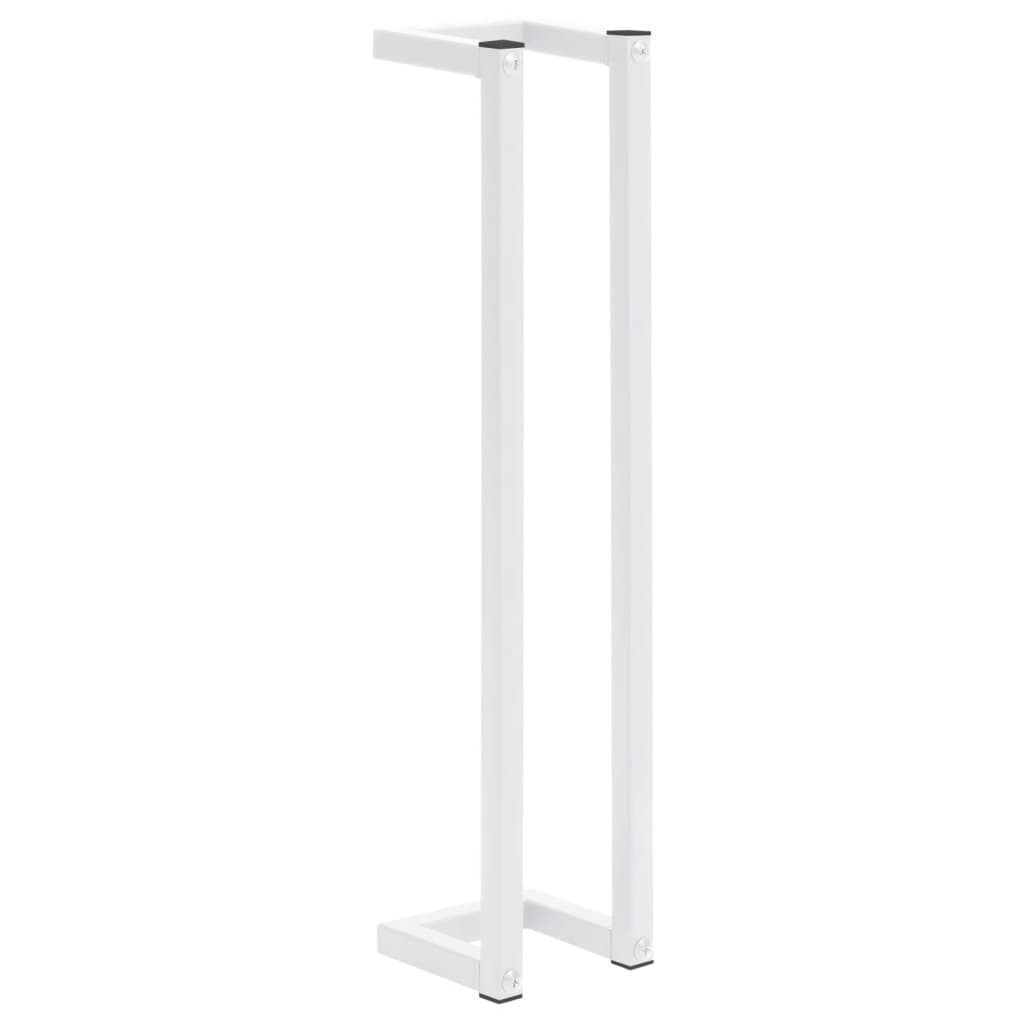 vidaXL Suport de prosoape, alb, 12,5x12,5x60 cm, oțel vidaXL Suport de prosoape, alb, 12,5x12,5x60 cm, oțel