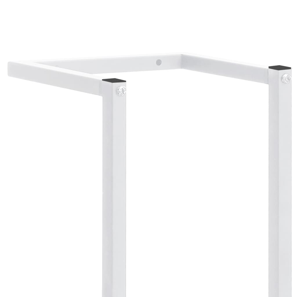 vidaXL Suport de prosoape, alb, 25x20x95 cm, oțel vidaXL Suport de prosoape, alb, 25x20x95 cm, oțel