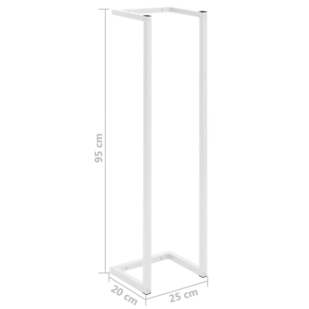 vidaXL Suport de prosoape, alb, 25x20x95 cm, oțel vidaXL Suport de prosoape, alb, 25x20x95 cm, oțel