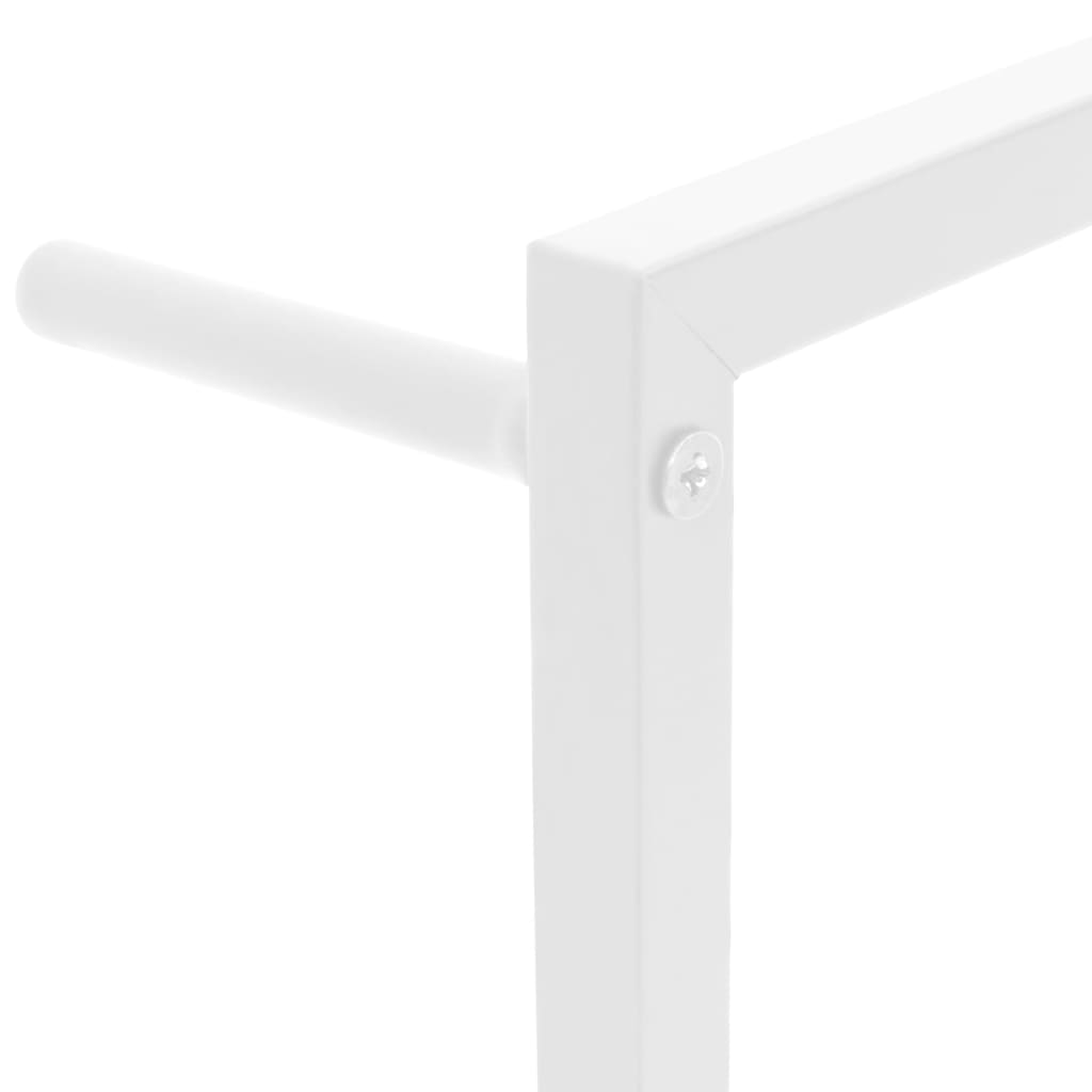 vidaXL Suport de prosoape, alb, 60x10x116 cm, oțel vidaXL Suport de prosoape, alb, 60x10x116 cm, oțel