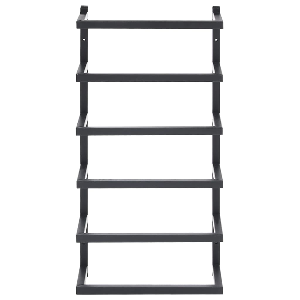 vidaXL Suport de prosoape, negru, 24x12x48 cm, oțel