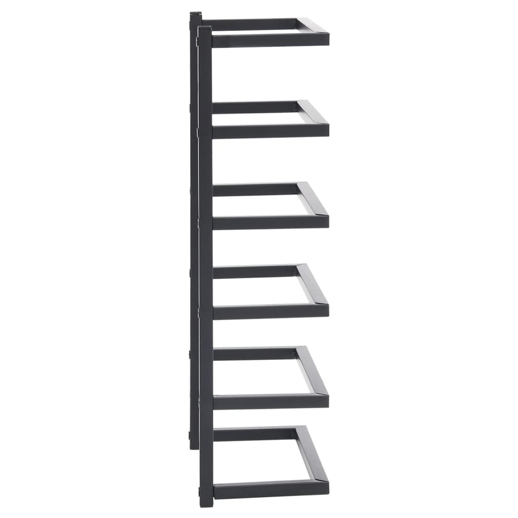 vidaXL Suport de prosoape, negru, 24x12x48 cm, oțel