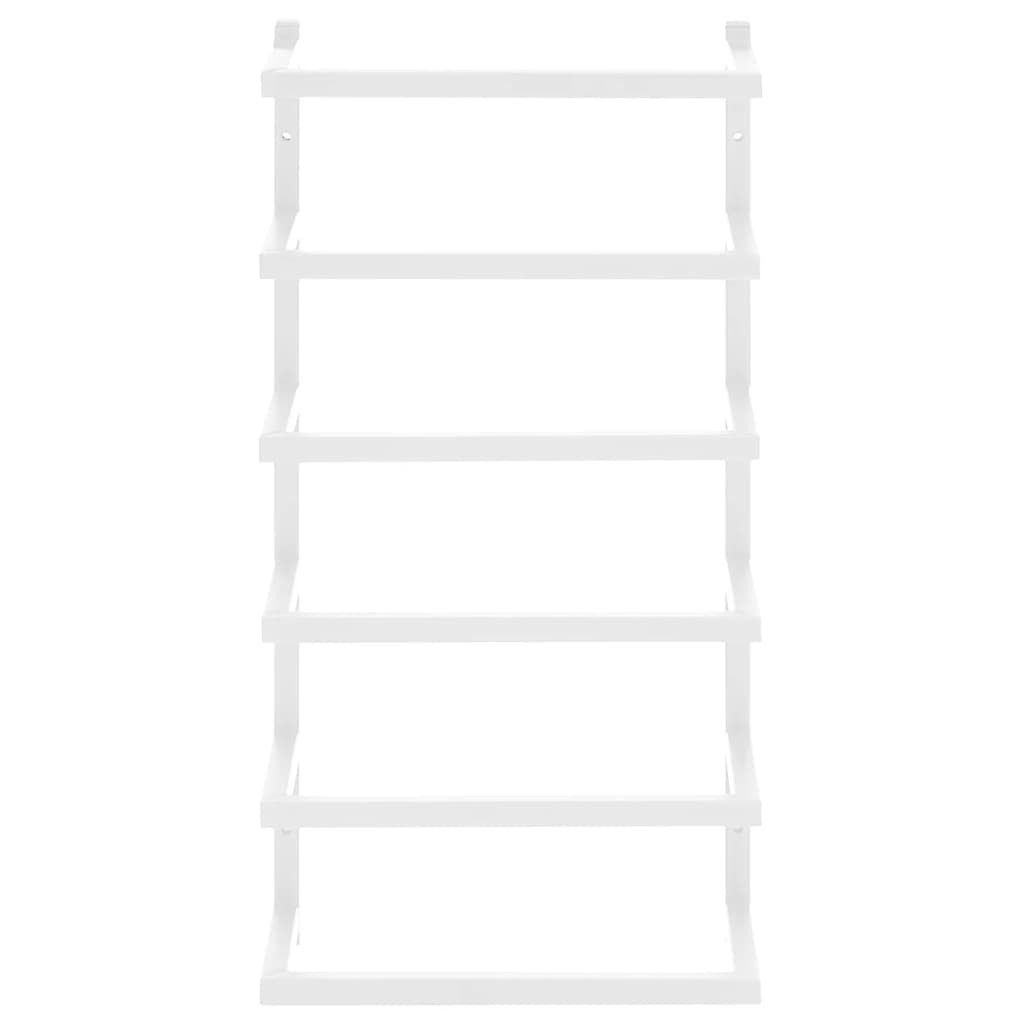 vidaXL Suport de prosoape, alb, 24x12x48 cm, oțel