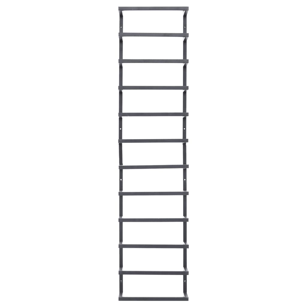 vidaXL Suport de prosoape, negru, 24x12x96 cm, oțel vidaXL Suport de prosoape, negru, 24x12x96 cm, oțel