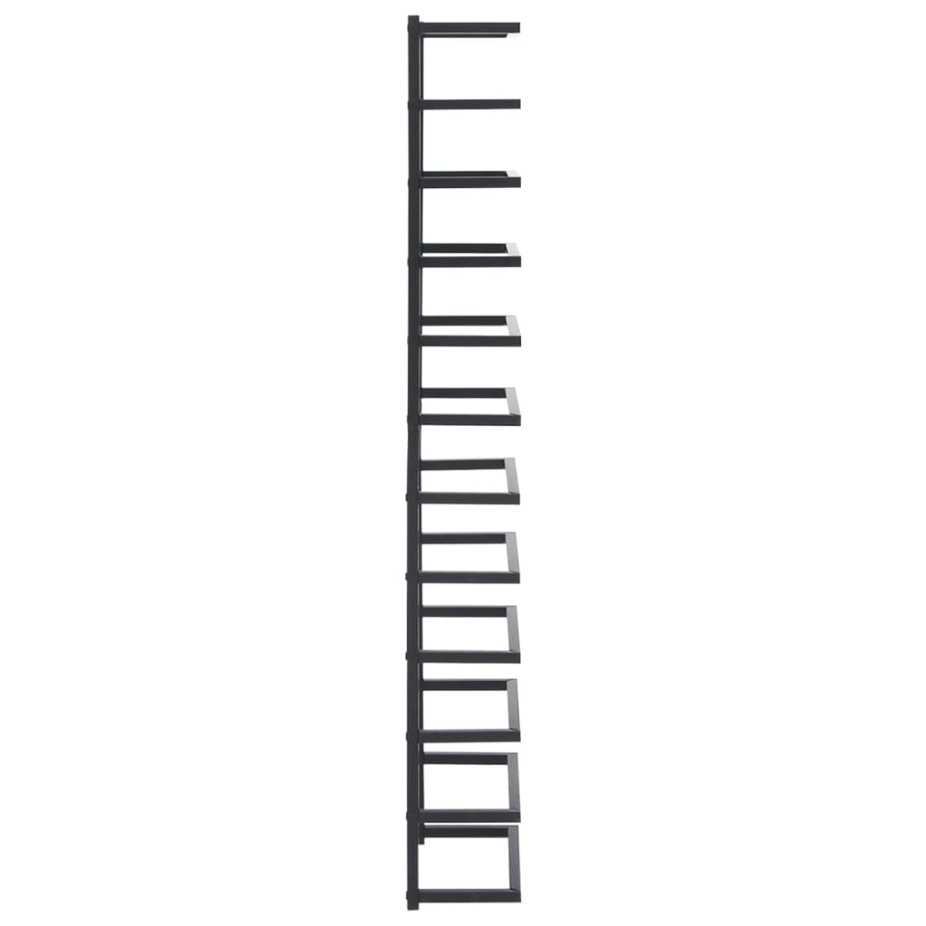vidaXL Suport de prosoape, negru, 24x12x96 cm, oțel vidaXL Suport de prosoape, negru, 24x12x96 cm, oțel