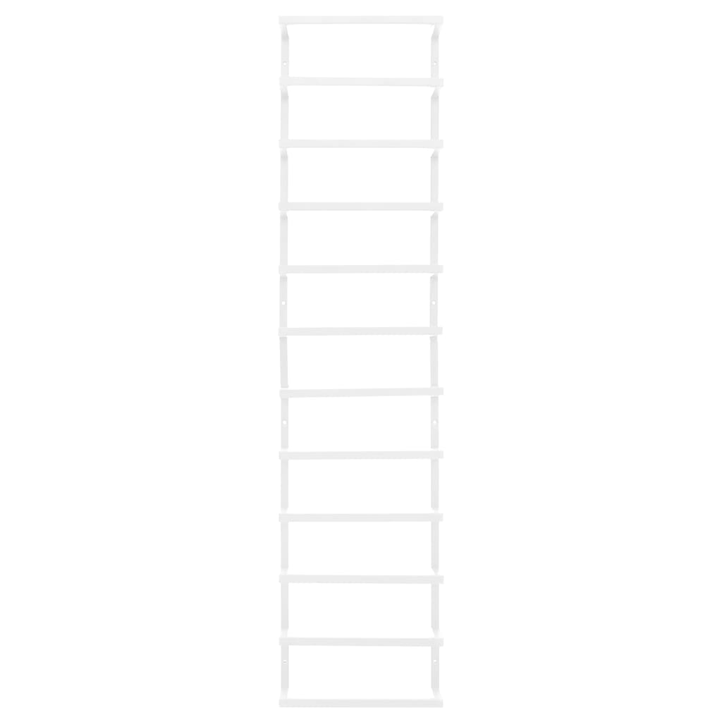 vidaXL Suport de prosoape, alb, 24x12x96 cm, oțel